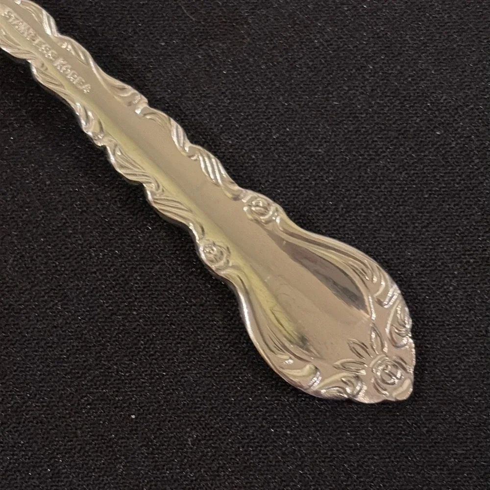 SUNSHINE STAINLESS Steel CLASSIC ROSE Korea SALAD FORK (3)